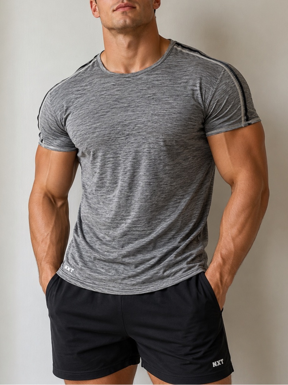 NXT Nortek Men’s Athletic Performance T-Shirt Gray Size 3X EUC Big & Tall